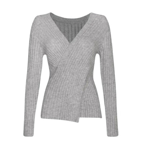 Elena - Trendy Chic Damenpullover Wein